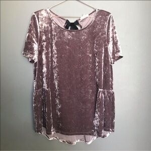 Anthropologie - Pleione Crushed Velvet Top, Medium